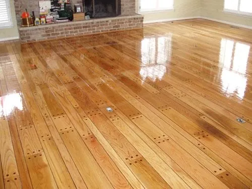 Polished hardwood living room
